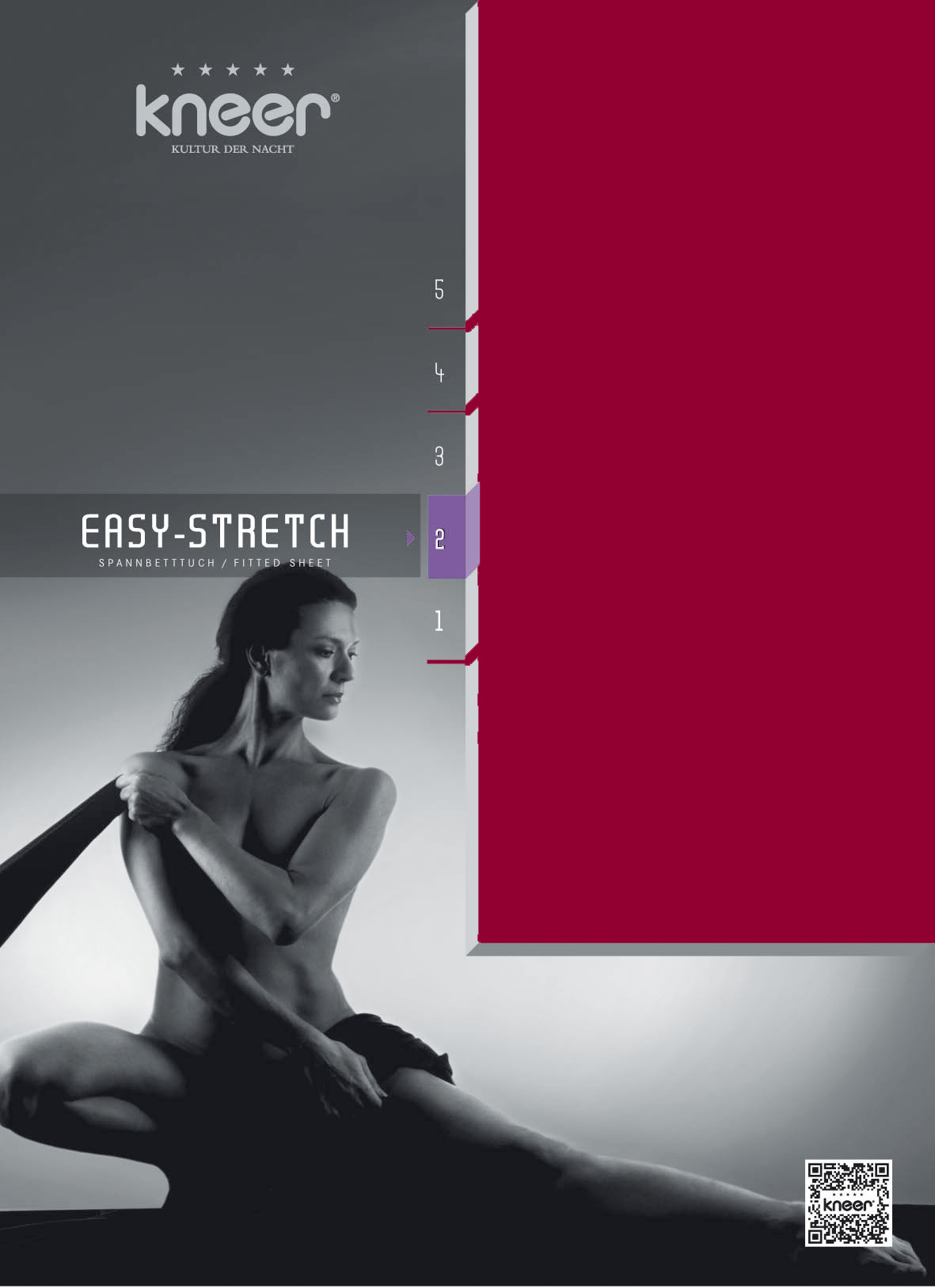 Spannbetttuch Q25 Easy-Stretch karmin