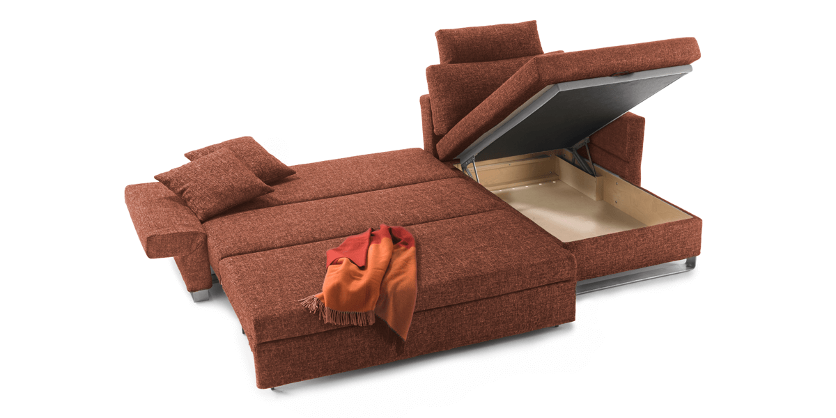 Ecksofa Lazlo 160 mit Chaiselongue XL