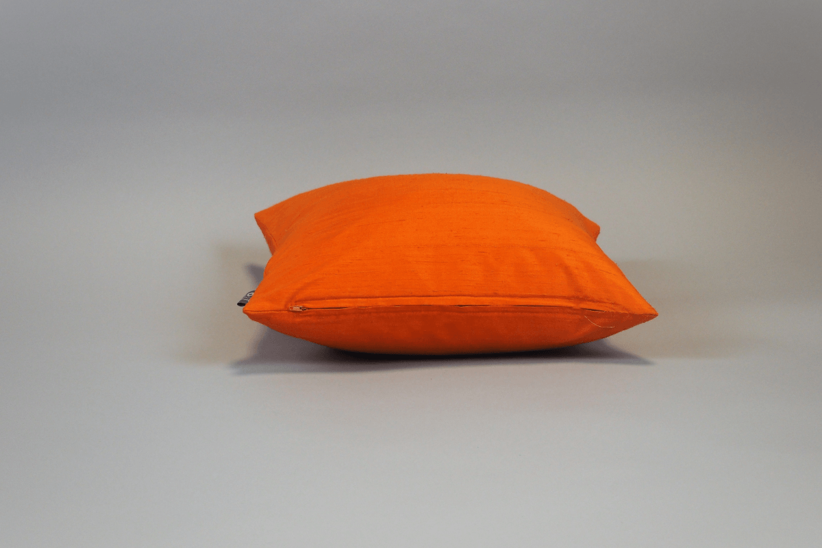 Seidenkissen Dupion Orange