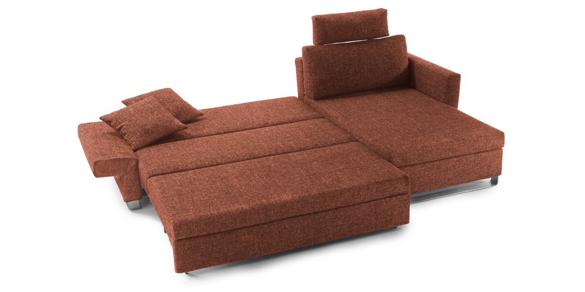 Ecksofa Lazlo 160 mit Chaiselongue XL